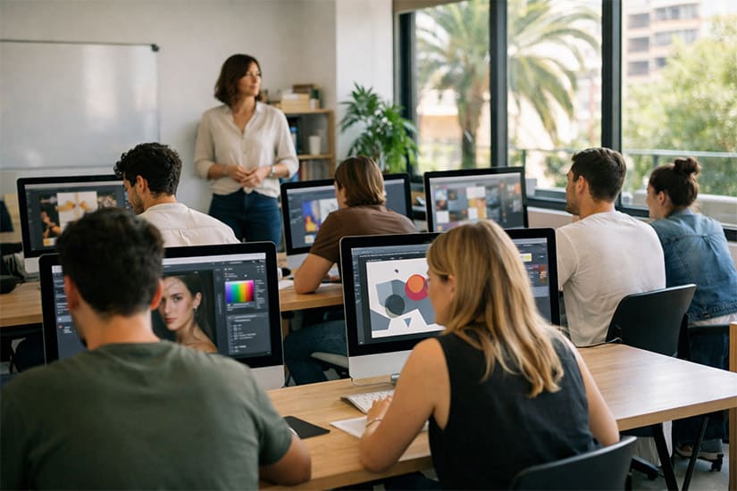 Escuela de diseño gráfico en Valencia con formación principalmente presencial en Mastermedia